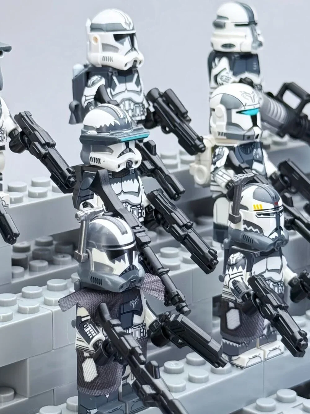 Star Wars Wolfpack Clone Trooper Custom Minifigures Lot of 8